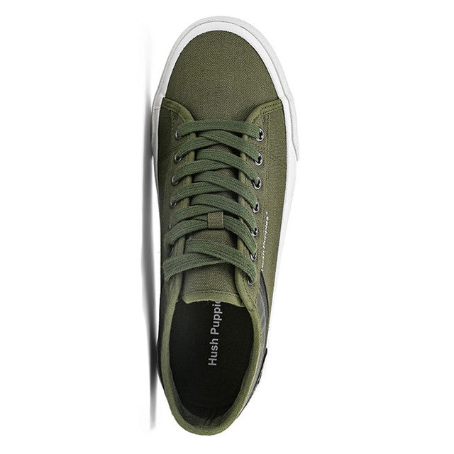 Hush Puppies Sepatu Pria Lace Up Connor Drew In Olive