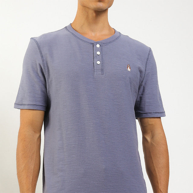 Hush Puppies Pakaian Pria T Shirt Knapp In Blue