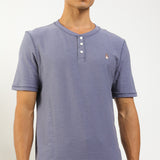 Hush Puppies Pakaian Pria T Shirt Knapp In Blue