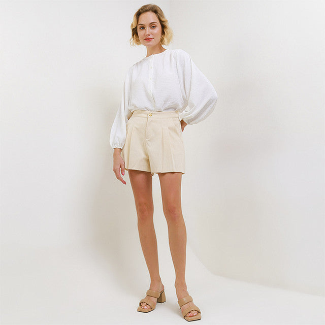 Hush Puppies Pakaian Wanita Blouse Alca In Off White