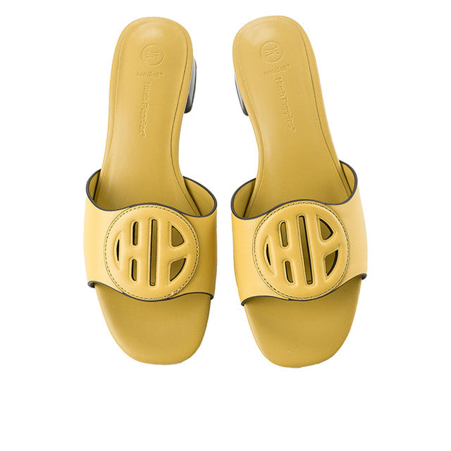 Hush Puppies Sandal Wanita Heels Lindsay In Mustard