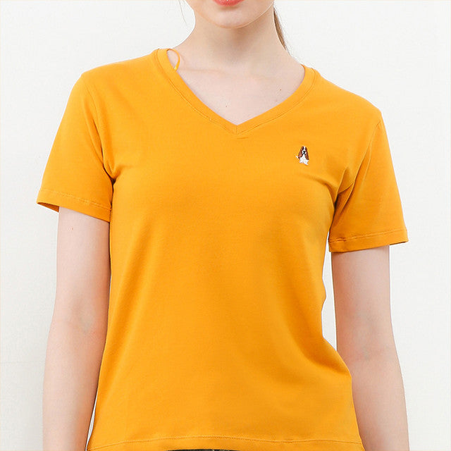 Hush Puppies Pakaian Wanita T Shirt Bsc Vierra V In Yellow