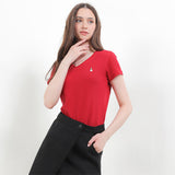 Hush Puppies Pakaian Wanita T Shirt Bsc Vella In Red