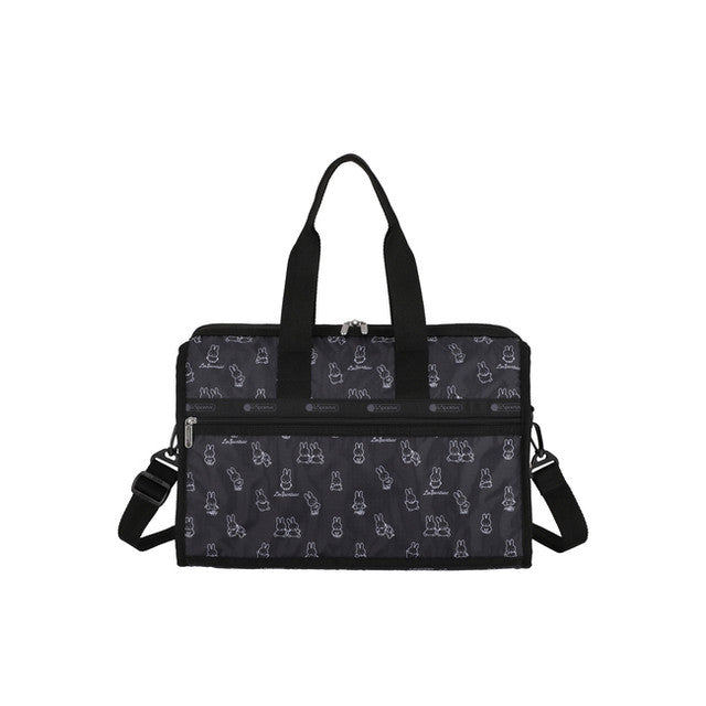 Deluxe Med Weekender In Miffy Black Stencil