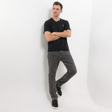 Hush Puppies Pakaian Pria T Shirt Bsc Sandwich In Black