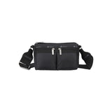 LeSportsac Tas Unisex Crossbody E/W Double Pocket Bag In Recycled Black