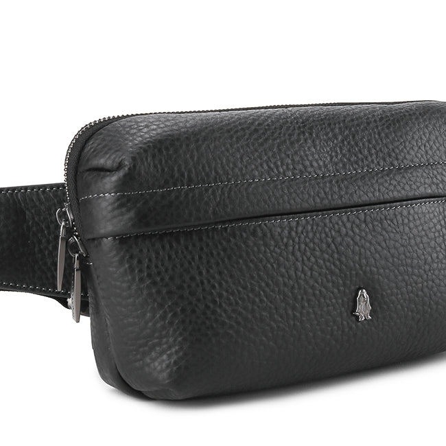 Hush Puppies Tas Pria Fabriano Waist Bag In Black