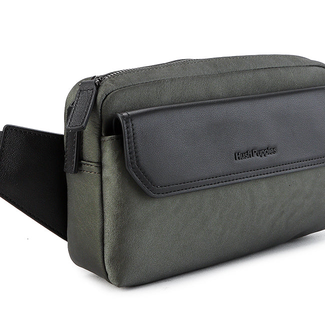 Hush Puppies Tas Waist Bag Pria Casey Waist Bag 2211 In Green