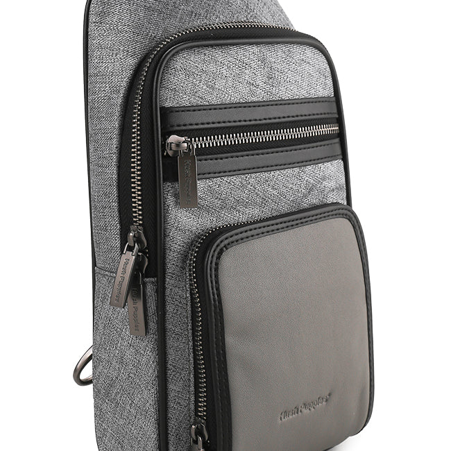 Ethan Chest Bag In Grey