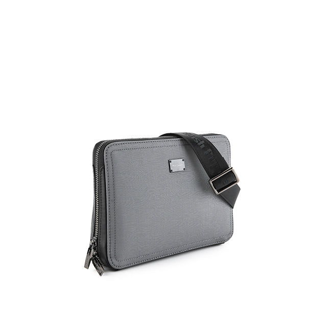 Hush Puppies Bags Pria Mario Clutch/Messenger Bag In Grey