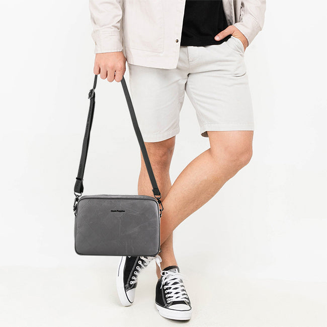 Hush Puppies Tas Pria Maple Clutch In Grey