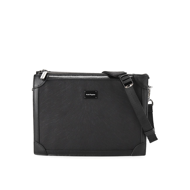 Hush Puppies Tas Pria Manrico Clutch/Messenger Bag In Black