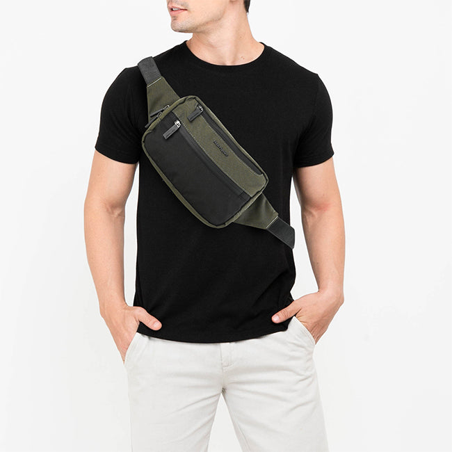 Hush Puppies Tas Pria Lash Waist Bag In Khaki