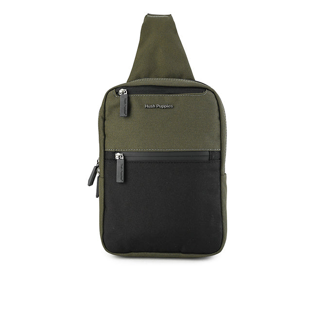 Hush Puppies Tas Pria Lash Chest Bag In Khaki