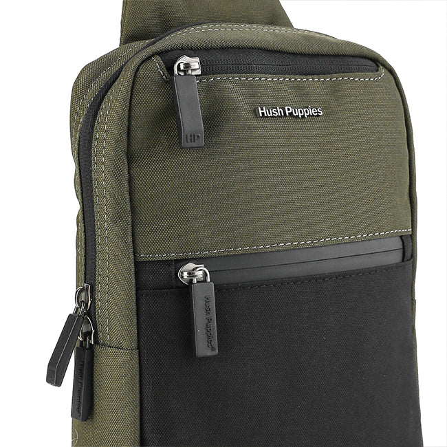 Hush Puppies Tas Pria Lash Chest Bag In Khaki