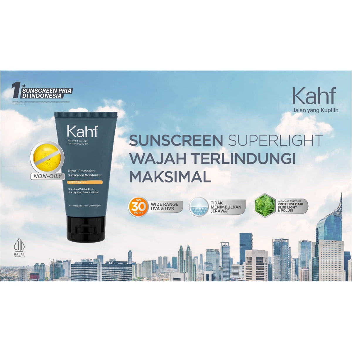 Kahf Triple Protection Sunscreen Moisturizer 30 Ml