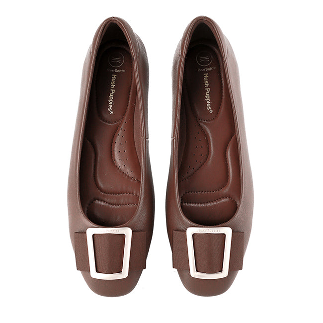 Hush Puppies Sepatu Wedges Wanita Lousie Aspen In Brown