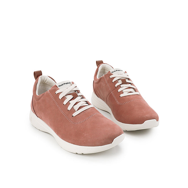Hush Puppies Sepatu Lace Up Wanita The Good Laceup Nbk In Coral Blush Nubuck