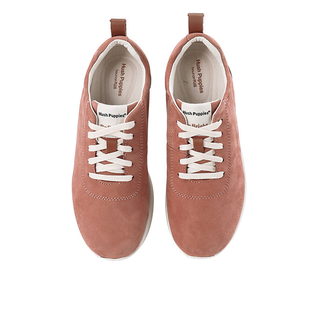 Hush Puppies Sepatu Lace Up Wanita The Good Laceup Nbk In Coral Blush Nubuck