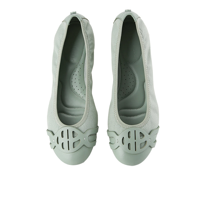 Hush Puppies Sepatu Wanita Flats Samantha Cave In Sage