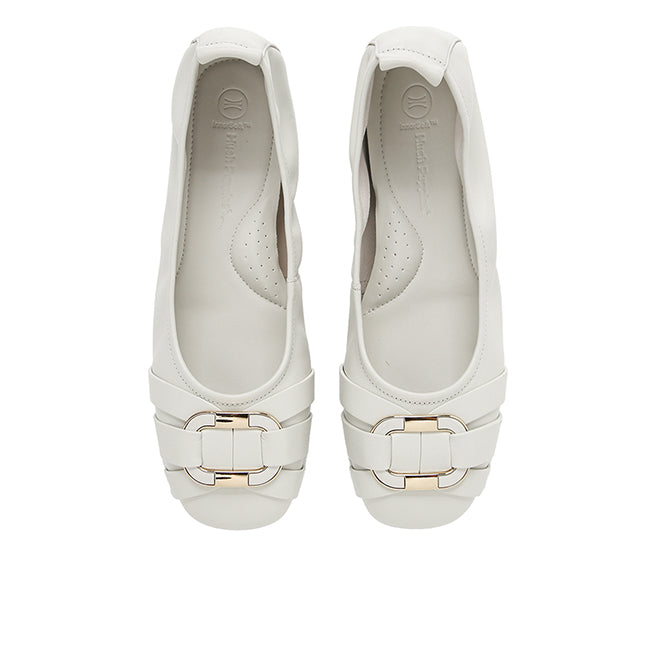Hush Puppies Sepatu Wanita Flats Donna Carl In Off White