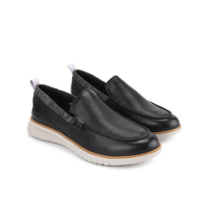 Hush Puppies Sepatu Wanita Loafers Advance Wthr Loafer In Bold Black Leather