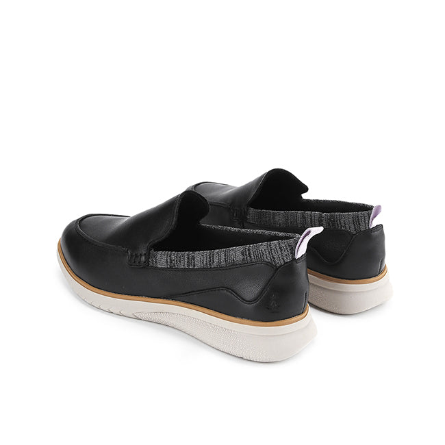 Hush Puppies Sepatu Wanita Loafers Advance Wthr Loafer In Bold Black Leather
