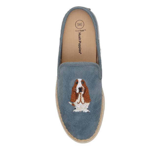 Hush Puppies Sepatu Slip On Wanita Chelsea In Light Blue