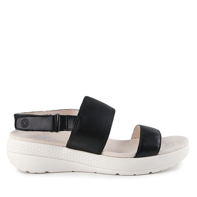 Hush Puppies Sandal Wanita Breathe Slingback In Bold Black Leather