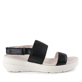 Hush Puppies Sandal Wanita Breathe Slingback In Bold Black Leather