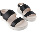 Hush Puppies Sandal Wanita Breathe Slingback In Bold Black Leather