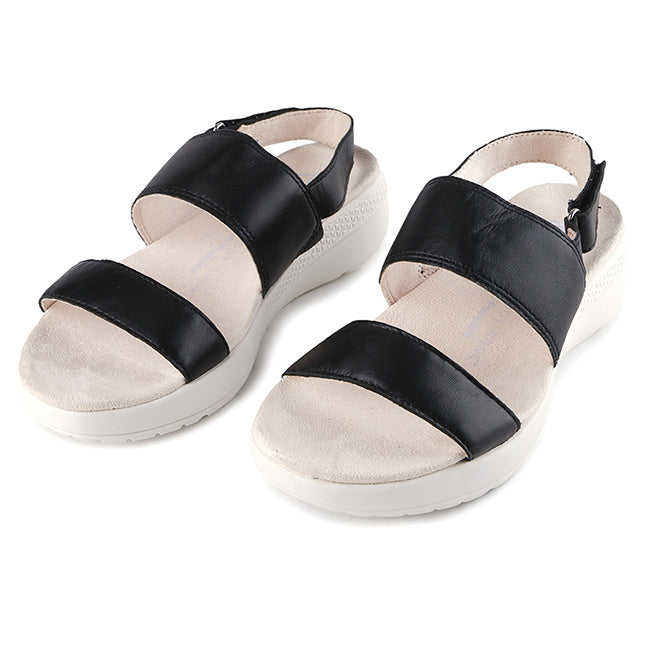 Hush Puppies Sandal Wanita Breathe Slingback In Bold Black Leather