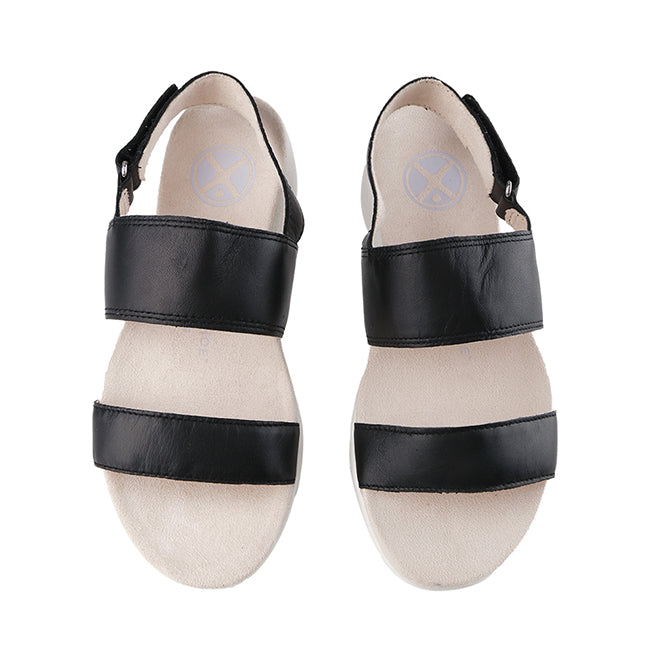 Hush Puppies Sandal Wanita Breathe Slingback In Bold Black Leather