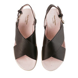Hush Puppies Sandal Wanita Dorri Slingback In Deep Brown Leather