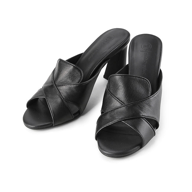 Hush Puppies Sandal Wanita Heels Carla Keys In Black