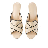 Hush Puppies Sandal Wanita Heels Carla Keys In Nude