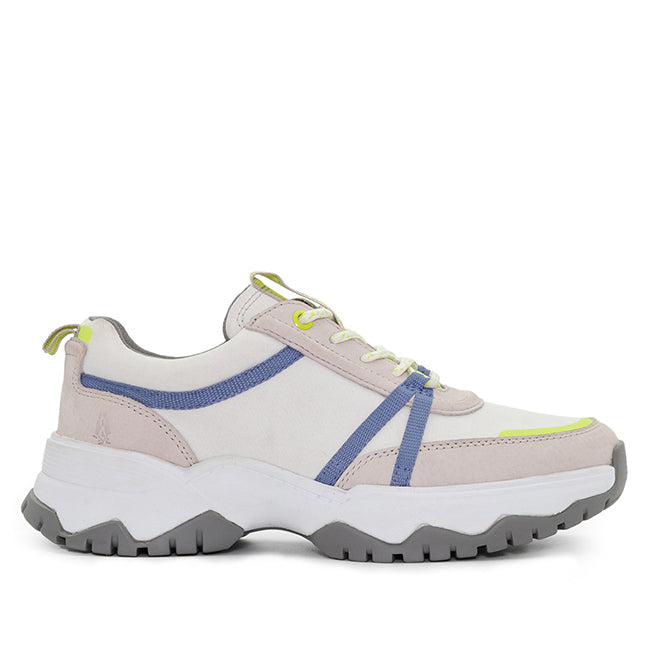 Hush Puppies Sepatu Sneaker Wanita Darra Lace Up In Light Lilac Nubuck/White Textile