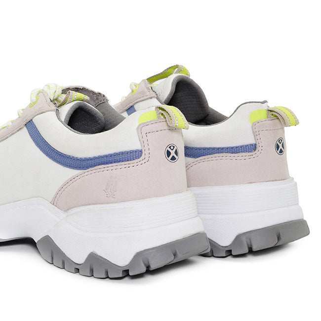 Hush Puppies Sepatu Sneaker Wanita Darra Lace Up In Light Lilac Nubuck/White Textile
