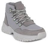 Hush Puppies Sepatu Sneaker Wanita Darra Chukka In Frost Gray Nubuck/Textile