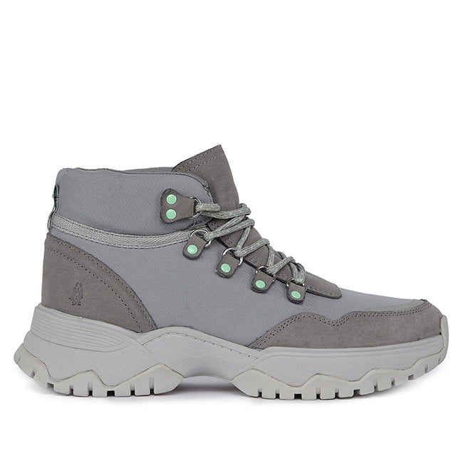 Hush Puppies Sepatu Sneaker Wanita Darra Chukka In Frost Gray Nubuck/Textile