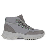 Hush Puppies Sepatu Sneaker Wanita Darra Chukka In Frost Gray Nubuck/Textile