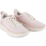 Hush Puppies Sepatu Sneaker Wanita Elevate Laceup In Dusty Pink Textile
