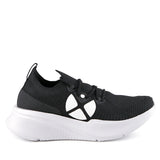 Hush Puppies Sepatu Sneaker Wanita Spark Laceup In Bold Black Textile