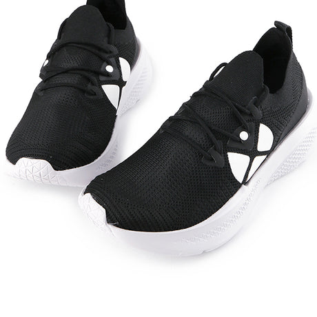 Hush Puppies Sepatu Sneaker Wanita Spark Laceup In Bold Black Textile