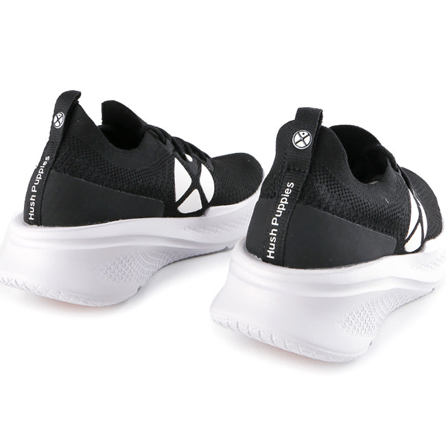 Hush Puppies Sepatu Sneaker Wanita Spark Laceup In Bold Black Textile
