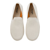 Hush Puppies Sepatu Loafer Wanita The Good Loafer In Vanilla Cream Textile