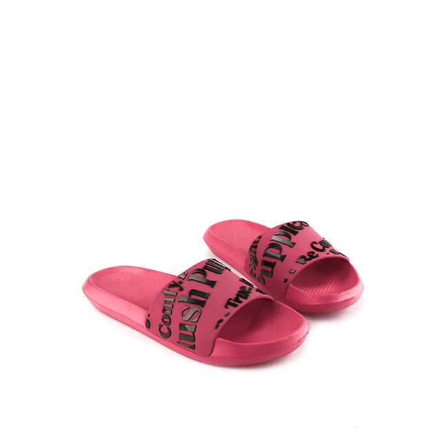 Hush Puppies Sandal Slip On Wanita Honey In Fuchsia