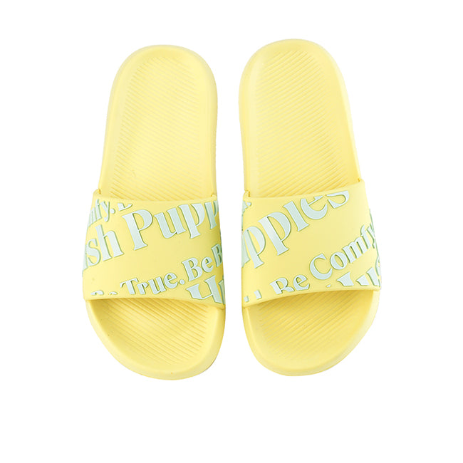 Hush Puppies Sandal Slip On Wanita Honey In Yellow