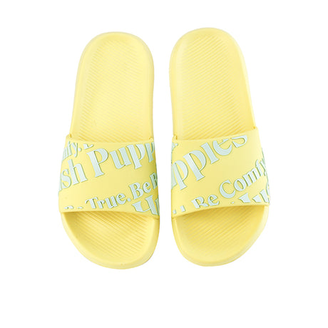 Hush Puppies Sandal Slip On Wanita Honey In Yellow