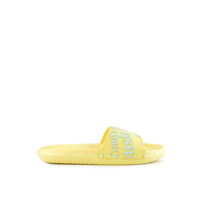 Hush Puppies Sandal Slip On Wanita Honey In Yellow